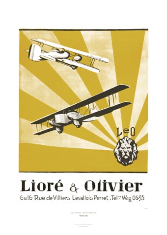 Aviation Art Poster: LEO - LIORÉ & OLIVIER, 1925