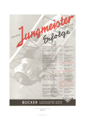 Aviation Art Poster: BÜCKER - FLUGZEUGBAU RANGSDORF BEI BERLIN, GERMANY 1939