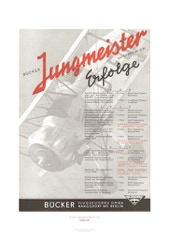 Aviation Art Poster: BÜCKER - FLUGZEUGBAU RANGSDORF BEI BERLIN, GERMANY 1939