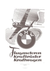 Aviation Art Poster: BMW - FLUGMOTOREN, KRAFTRÄDER, KRAFTWAGEN, GERMANY 1942