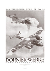 Aviation Art Poster: DORNIER DO 215 - KAMPFFLUGZEUG, GERMANY 1939